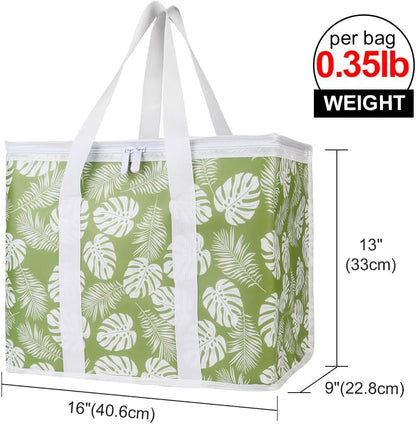 Bodaon Isolierte Essensliefertasche - Warm- & Kalthaltetransporttasche, Catering/Doordash Pizzawärmer, Einkaufstasche, Kühltasche für Partys (Schwarz-Rot, 1 St.), Ideal für den Transport warmer Speisen