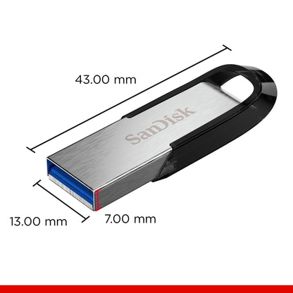 SanDisk 128GB Ultra Flair USB 3.0 Flash-Laufwerk - SDCZ73-128G-G46, schwarz