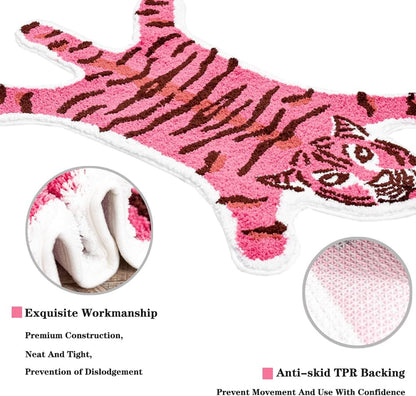 Funny Tiger Bath Mat - A Cute and Practical Addition to Your Bathroom