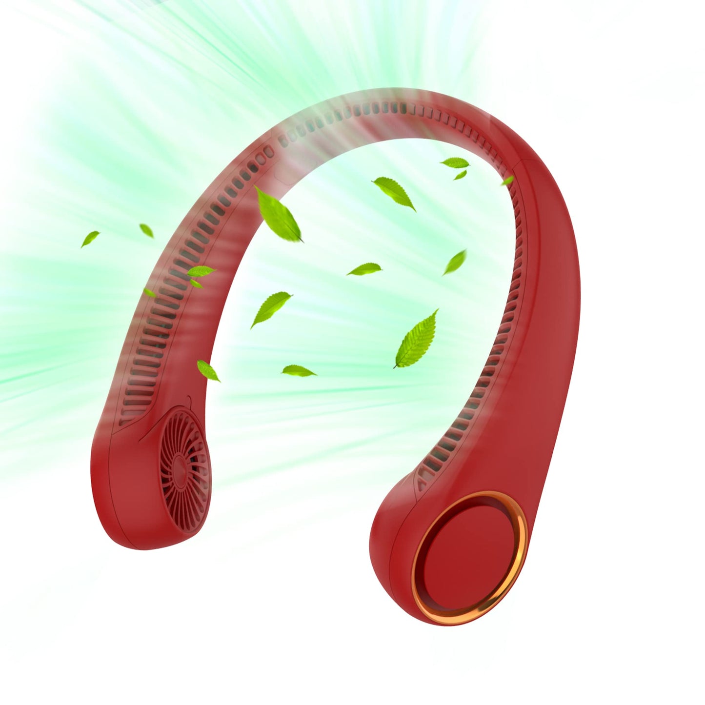 Portable Neck Fan, Hands Free Bladeless, 360° Cooling Personal Fan,Wearable Quiet Fan for Outdoor Indoor, Birthday Gifts for Men Women Mom Dad, 4000mAh Battery USB Rechargeable, 3-Speeds( Black)