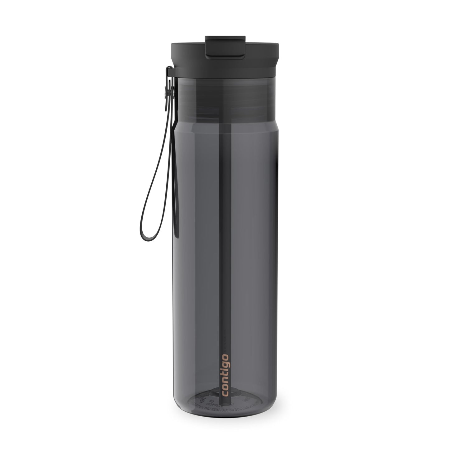 Contigo DualSip 24 oz Tritan Plastic Water Bottle with Carry Strap & 2-in-1 Leakproof Lid (Straw or Spout), BPA-Free, Dishwasher Safe