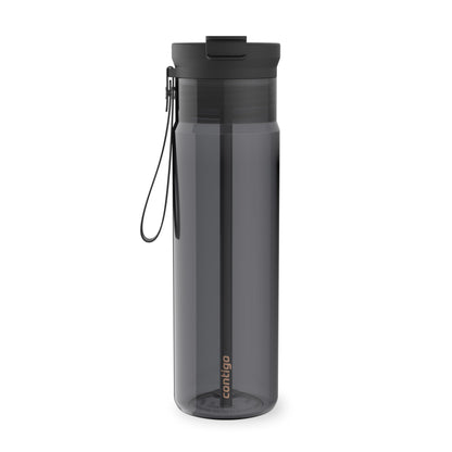 Contigo DualSip 24 oz Tritan Plastic Water Bottle with Carry Strap & 2-in-1 Leakproof Lid (Straw or Spout), BPA-Free, Dishwasher Safe