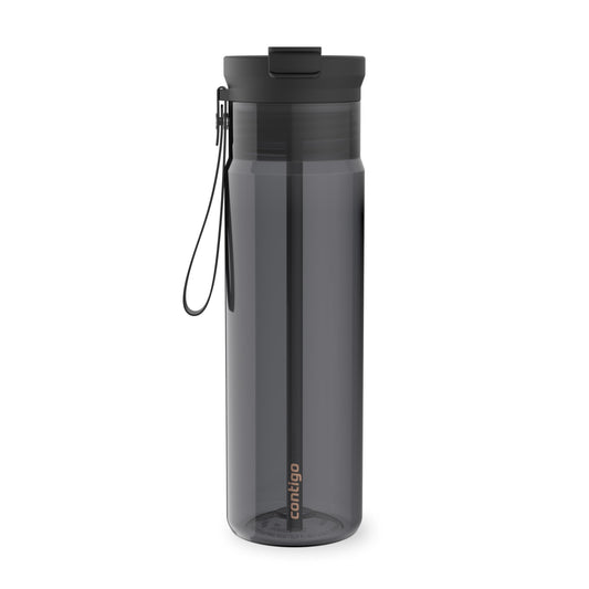 Contigo DualSip 24 oz Tritan Plastic Water Bottle with Carry Strap & 2-in-1 Leakproof Lid (Straw or Spout), BPA-Free, Dishwasher Safe