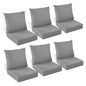 IASEAHK Outdoor Chair Cushions, 24 x 24 Inch Outdoor Cushion for Patio Furniture, Patio Chair Cushion, Waterproof & Fade Resistant Deep Patio Furniture Cushions Set with Handle and Ties, Navy Blue