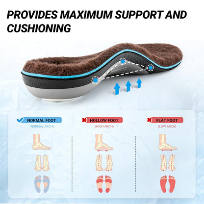 VALSOLE Heavy Duty Support Pain Relief Orthotics - 220+ lbs Plantar Fasciitis High Arch Support Insoles for Men Women, Flat Feet Orthotic Insert, Work Boot Shoe Insole, Absorb Shock with Every Step