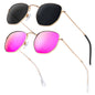 B7 (2 Pack) Gold/Grey + Gold/Pink (Hexagonal)52 Millimeters