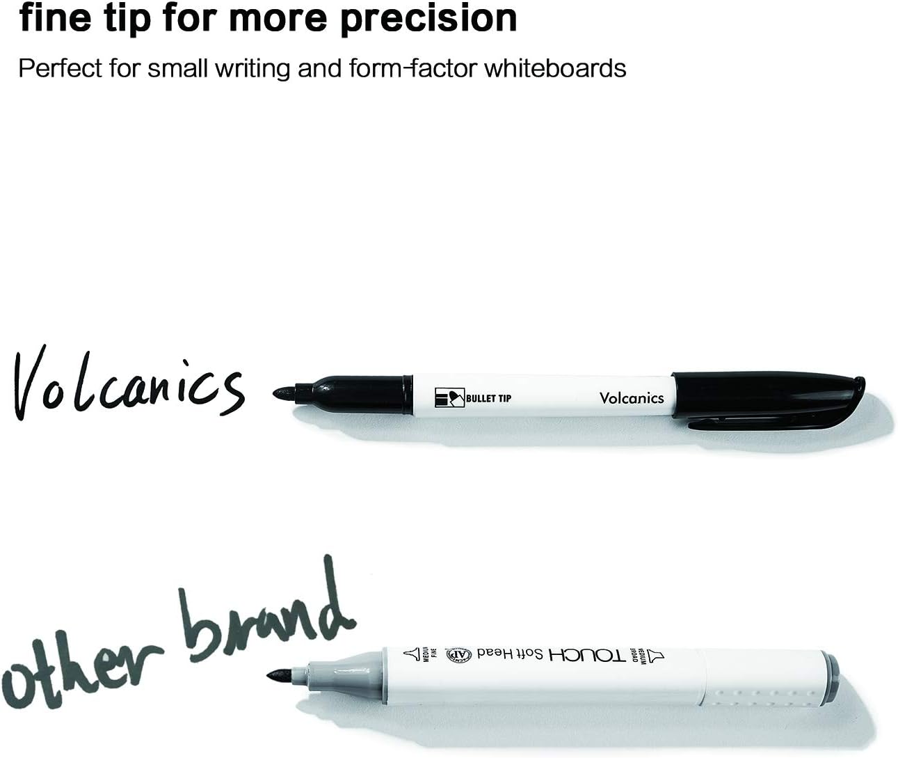 Dry Erase Markers Low Odor Fine Whiteboard Markers Thin Box of 12，10 Colors