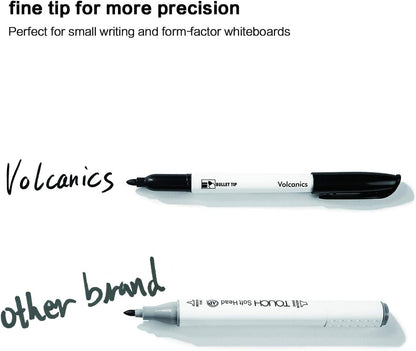 Dry Erase Markers Low Odor Fine Whiteboard Markers Thin Box of 12，10 Colors