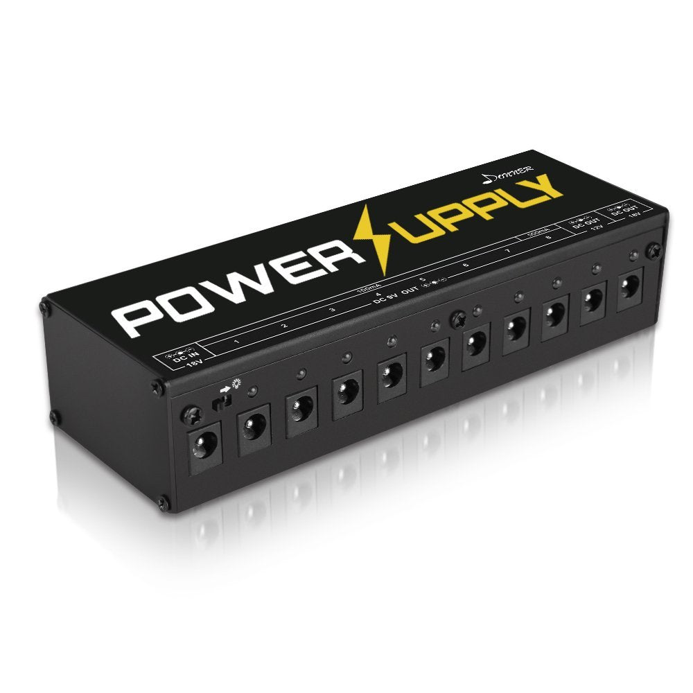 Donner DP-1 Guitar Power Supply, 10 Isolated DC Outputs