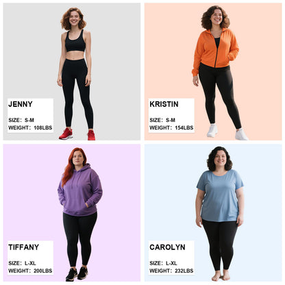 we fleece High Waisted Leggings for Women-Womens Black Workout Leggings Running Tummy Control Compression Pants