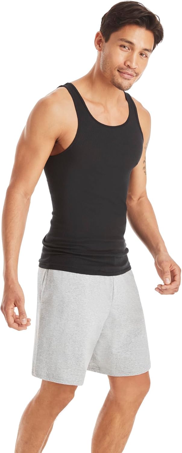 Hanes Geripptes Tanktop für Herren