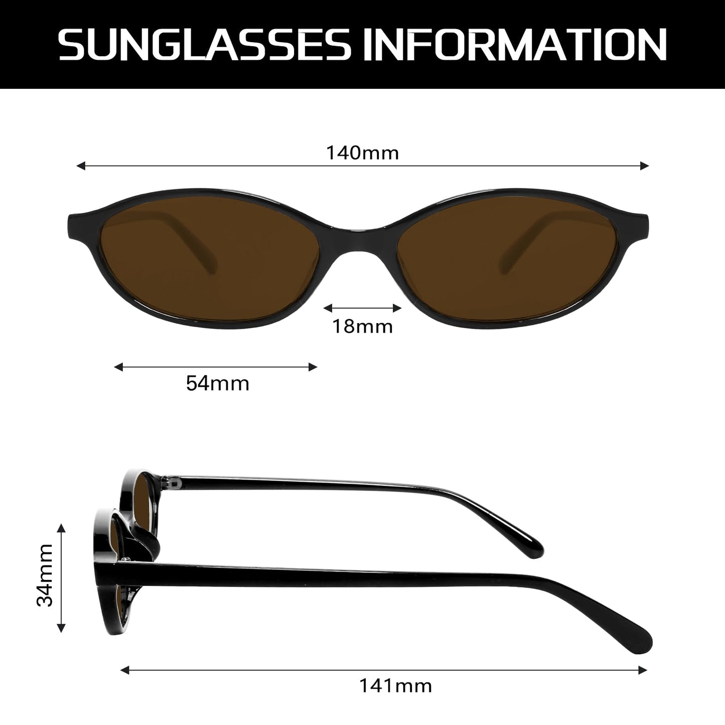 GUVIVI Retro Ovale Sonnenbrille für Damen Chic Cat Eye 90er Jahre Sonnenbrille Leichte Schmale Sonnenbrille Trendiger UV-Schutz Sonnenbrille
