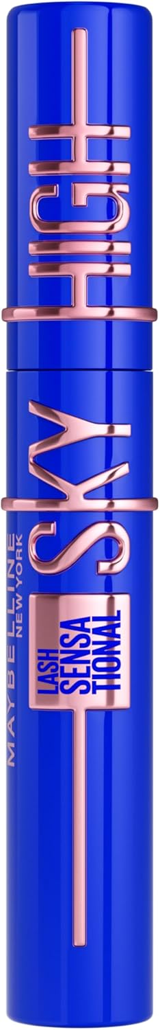 Maybelline New York Lash Sensational Sky High Washable Wimperntusche, Volumen, Länge, Definition, Schwung, Verdichtung, aufbaubare Formel, Very Black, 7.2 ml