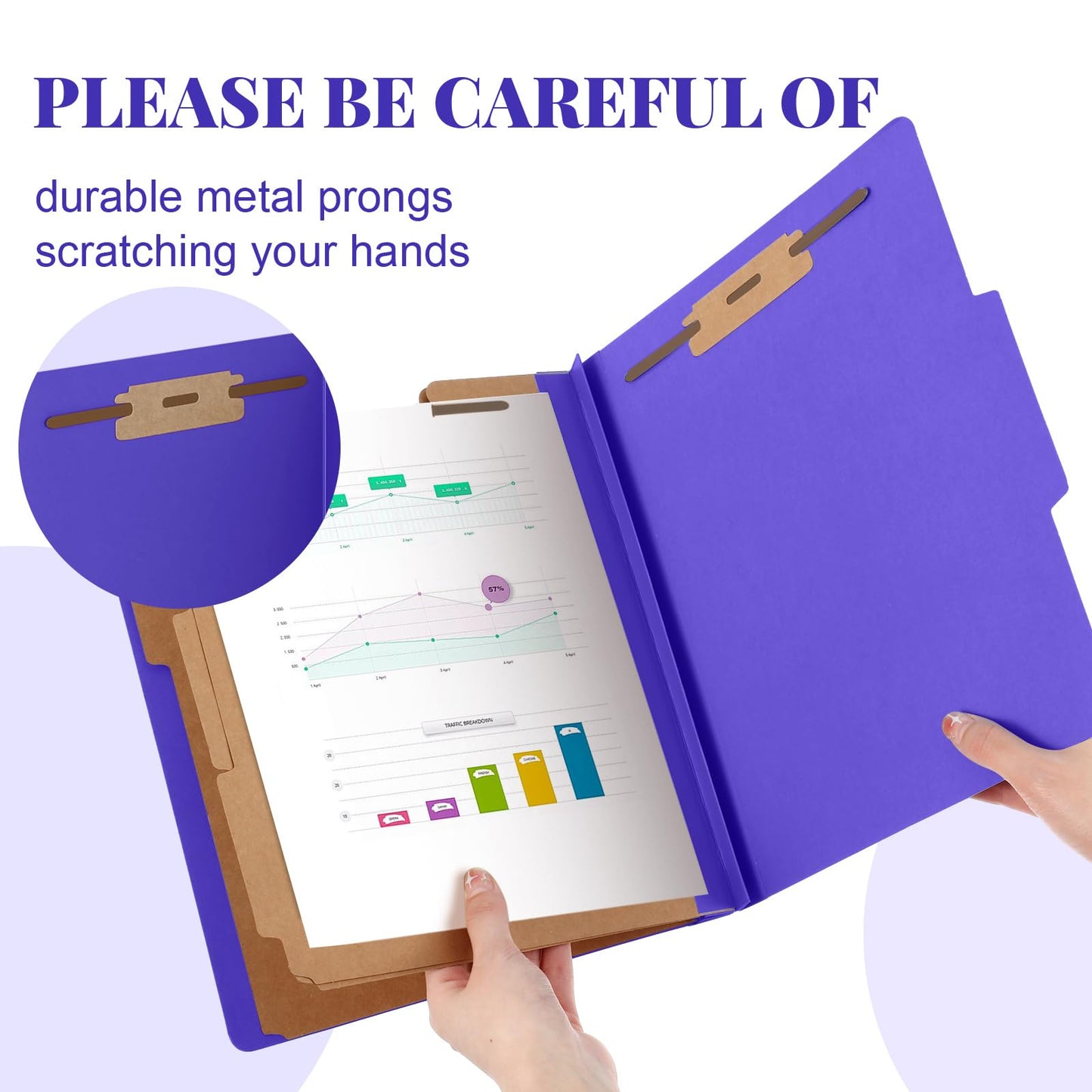 Skyygemm 24 Pcs Classification Folders Letter Size, 3 Divider Pressboard File Folder with Fasteners, Expanding File Organizer Bulk for School Teachers, Office Employee, Coworker, Staff (Yellow)