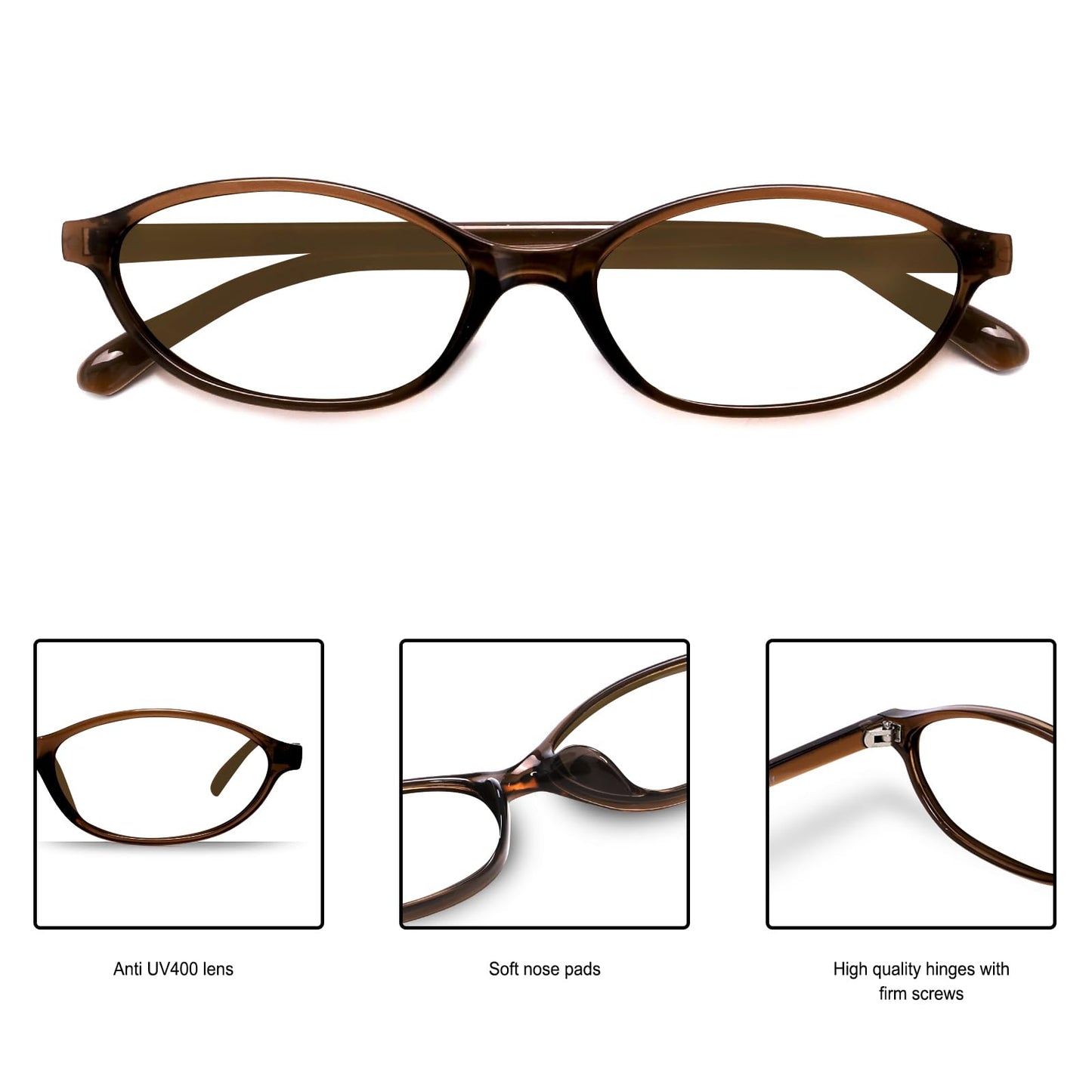 GUVIVI Retro Ovale Sonnenbrille für Damen Chic Cat Eye 90er Jahre Sonnenbrille Leichte Schmale Sonnenbrille Trendiger UV-Schutz Sonnenbrille