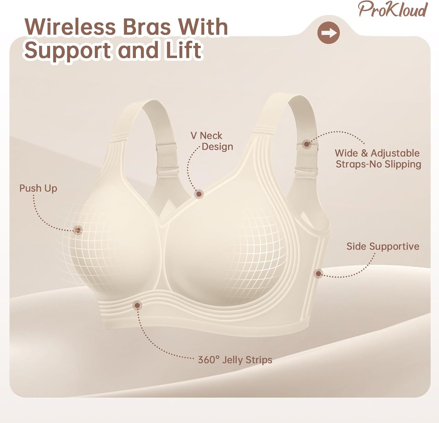 ProKloud Jelly Bras: The Ultimate Comfort and Support for Women