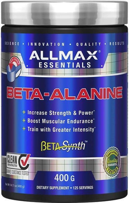 AllMax Beta-Alanine (BetaSynth) Pure Beta Alanine, 400 Grams
