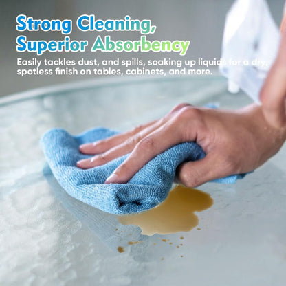 HOMEXCEL Microfiber Cleaning Cloth 12 Pack, 12.5 x 12.5 inch Microfiber Towels for Cars, Ultra Absorbent Car Washing Cloth, Lint Free Streak Free Cleaning Rags for Car, Kitchen, and Window (Grey)