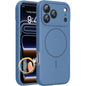 Miracase Magnetic for iPhone 17 Pro Case, Compatible with MagSafe, Integrated Silicone Camera Control Cover, 3.0mm Thicken Shockproof Drop Protection Phone Case for 17 Pro,Dark Blue