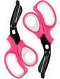 MEUUT 2 Pack Medical Scissors Trauma Shears for Left and Right Hand -Patented Bandage Scissors All Purpose with Non-Stick Blades, Surgical Grade Shears Stainless Steel EMT Scissors for Nurses EMT