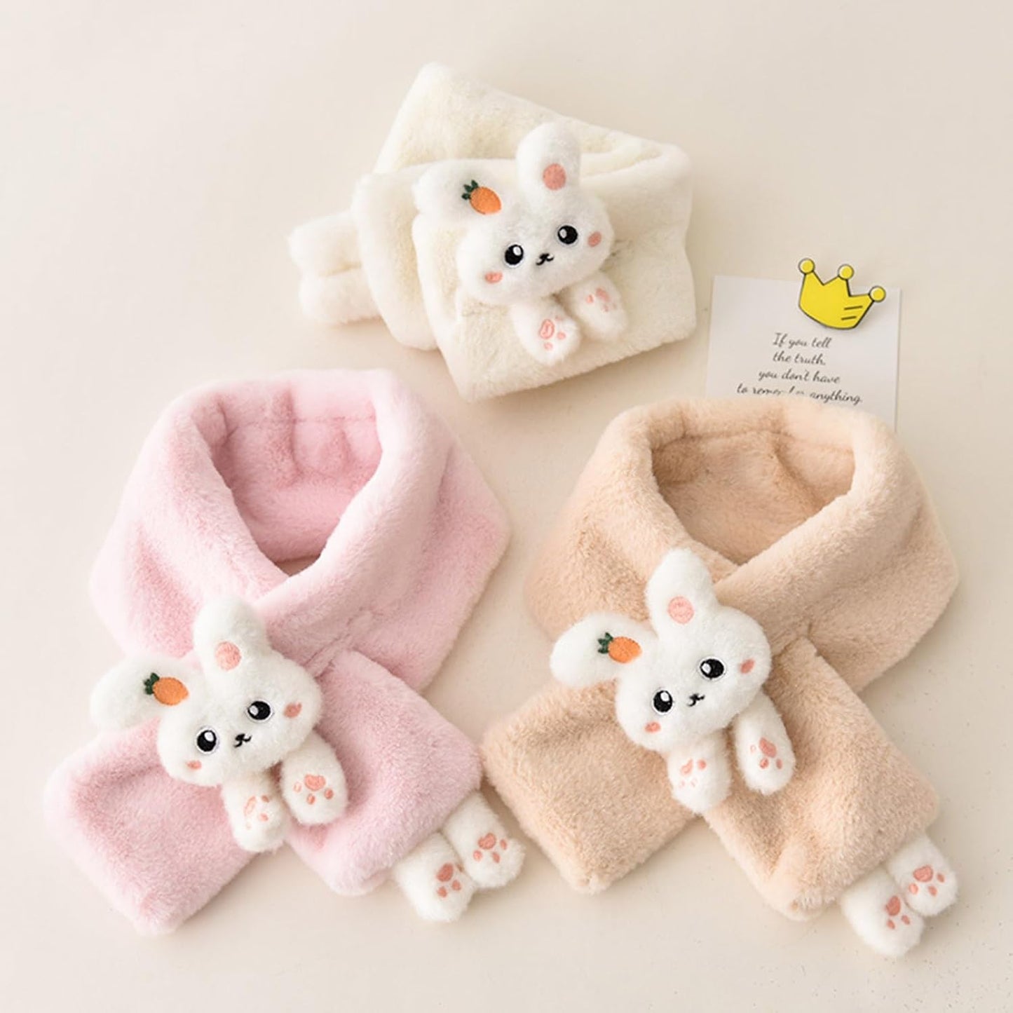 Winter Kinder Teens Cartoon Schal Flauschig Warm Weich Plüschschals Mädchen Jungen Verdicken Baby Outdoor Gehen Schal