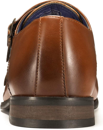Bruno Marc Men's Dress Loafers Hutchingson Formal Monk Strap Slip-on Leather Shoes