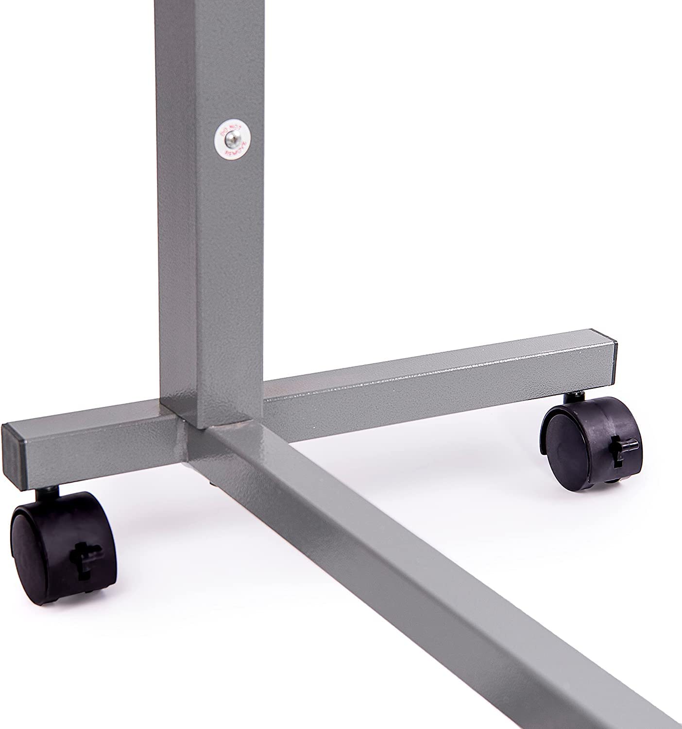 Vaunn Medical Cart Pneumatic Adjustable Overbed Table with Wheels – Rolling Bedside Table for Hospital, Portable Standing Cart & Laptop Desk for Bed, Couch, Wheelchair