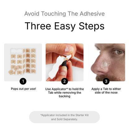 Intake Breathing Magnetic Nasal Strip Refill Tabs (60 Count) | Adhesive Tabs for Intake Reusable Band | Nasal Strips for Sleep, Snoring & Breathing | Stronger Than Traditional Strips | 60-Night Supply