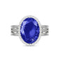 Linawe Birthstone Chunky Adjustable Rings for Women, Gold/Silver/Rose Gold Statement Rings, Imitation Diamond Fake Gemstone Crystal Cocktail Ring, Cubic Zirconia Costume Jewelry