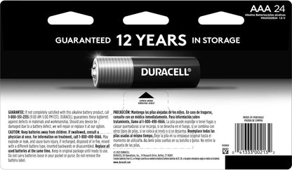 Duracell Coppertop AAA Batterien mit Power Boost Inhaltsstoffen, 24er Pack Triple A Batterien mit langanhaltender Leistung, Alkaline AAA Batterien für Haushalts- und Bürogeräte