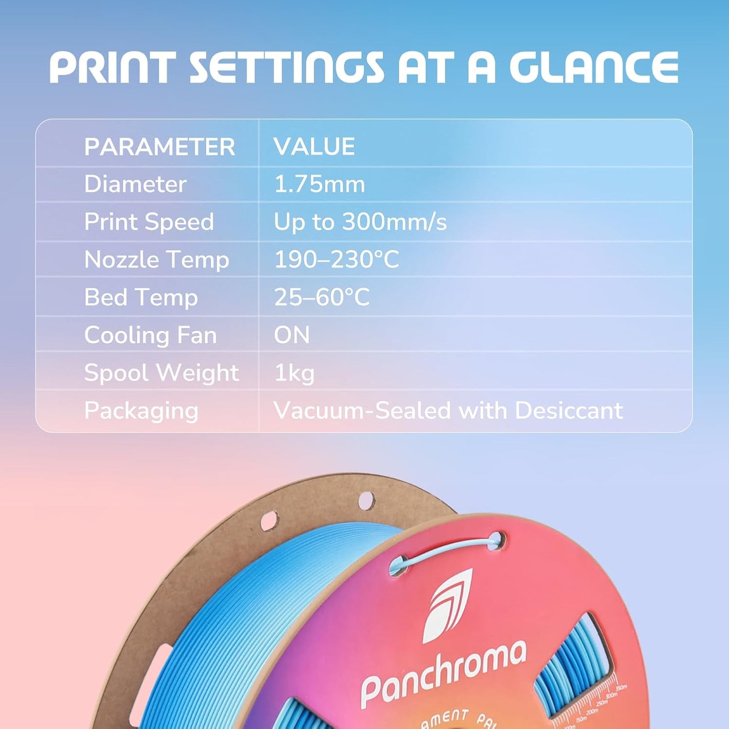 Polymaker Panchroma Mattes PLA Filament, Holzkohlschwarz 1.75mm 1kg 3D-Druck Filament, Früher Polyterra Matt, Passend für die meisten FDM 3D-Drucker, 1kg Spule (2.2lbs)