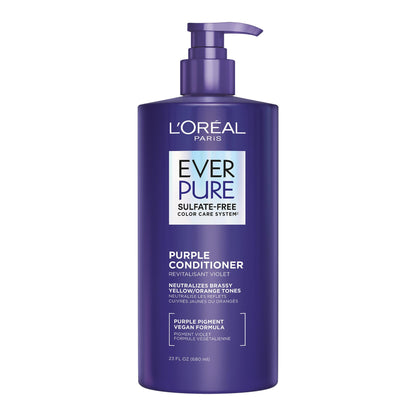 EverPure Sulfate-Free Lila Shampoo zur Nuancierung von blondem, gebleichtem, braun gefärbtem, silbernem und grauem Haar, mit violetten Pigmenten, 200 ml