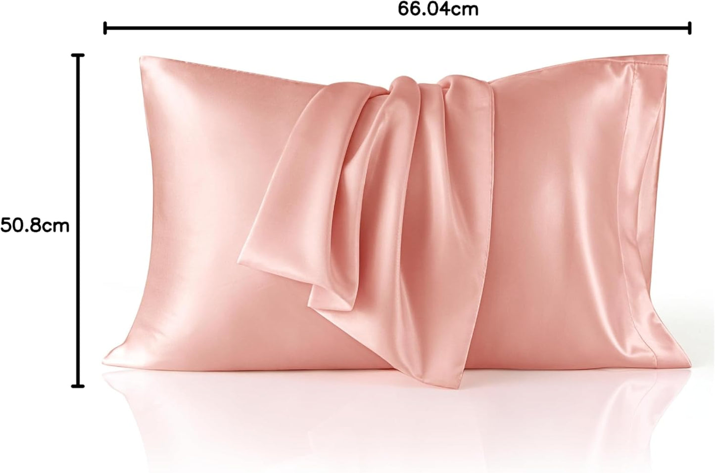 Bedsure Satin-Kissenbezug, Queen-Size, 2er-Pack, Seidenkissenbezügen ähnlich, seidige Kissenhüllen mit Hotelverschluss, Raumdeko, Valentinsgeschenke für Frauen und Männer, Grau, 50x75 cm