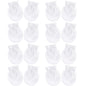 8 Pairs Solid White a