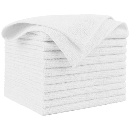 AIDEA Microfiber Cleaning Cloths-50PK, Microfiber Towels for Cars, Premium All-Purpose Car Cloth, Dusting Cleaning Rags, Absorbent Towels for SUVs, House, Kitchen, Window, Gift-12×12"