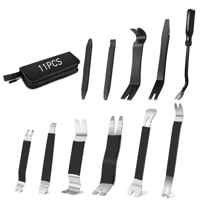 GOOACC 5PCS Auto Trim Removal Tool Kit No-Scratch Pry Tool Kit for Car Door Clip Panel & Audio Dashboard Dismantle -5PCS