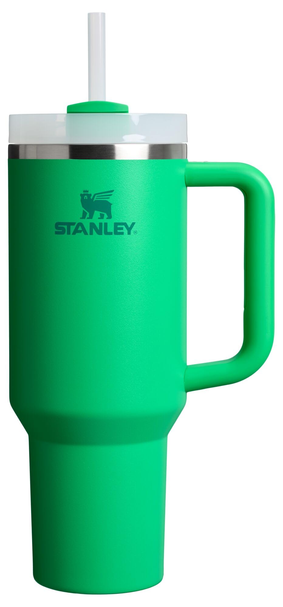 Stanley Quencher H2.0 Tumbler with Handle and Straw 40 oz | Flowstate 3-Position Lid | Cup Holder Compatible for Travel | Insulated Stainless Steel Cup | BPA-Free | Almond Rose