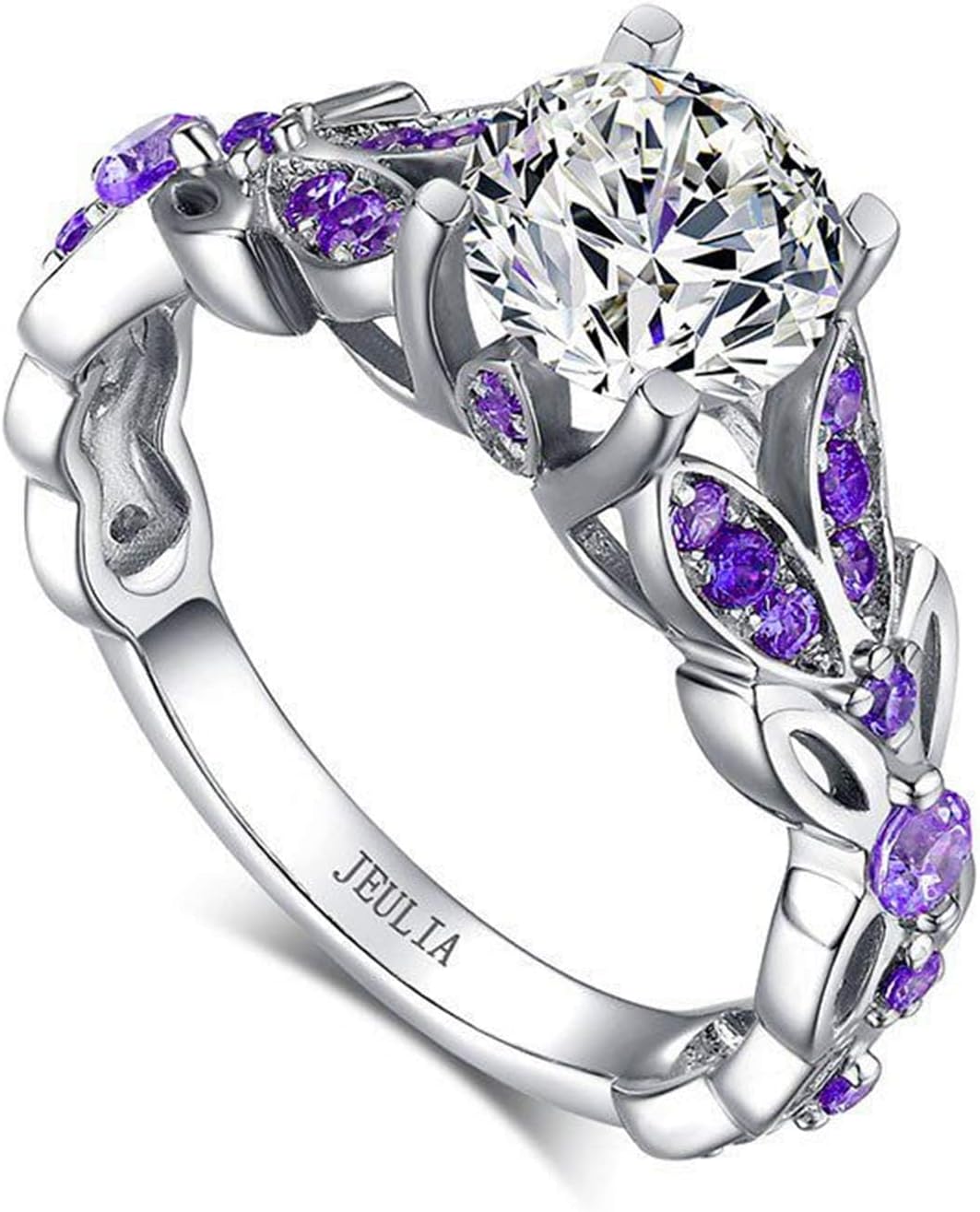 4.3 Carat Butterfly Ring 925 Sterling Silvers Crystal Ring Topaz Rings Bridal Rings Set for Women Wedding Engagement Promise With Jewelry Box