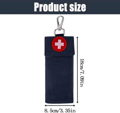 1 Pack Epi Pens Carrying Case, Epipen Carry Case Holds 2 EpiPens Allergy Medicine Essentials, Epi Pen Case Holder, Epi Pen Case for Kids, EpiPen Carrier with Clip, Epipen Holder Pouch for Diabets