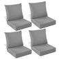 IASEAHK Outdoor Chair Cushions, 24 x 24 Inch Outdoor Cushion for Patio Furniture, Patio Chair Cushion, Waterproof & Fade Resistant Deep Patio Furniture Cushions Set with Handle and Ties, Navy Blue