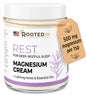 Rooted In Relief Magnesium Cream – 500mg Magnesium Chloride per Teaspoon – Enriched with Arnica, Comfrey & Botanical Blend – Targeted Muscle Support & Topical Relaxation – 4 oz Glass Jar