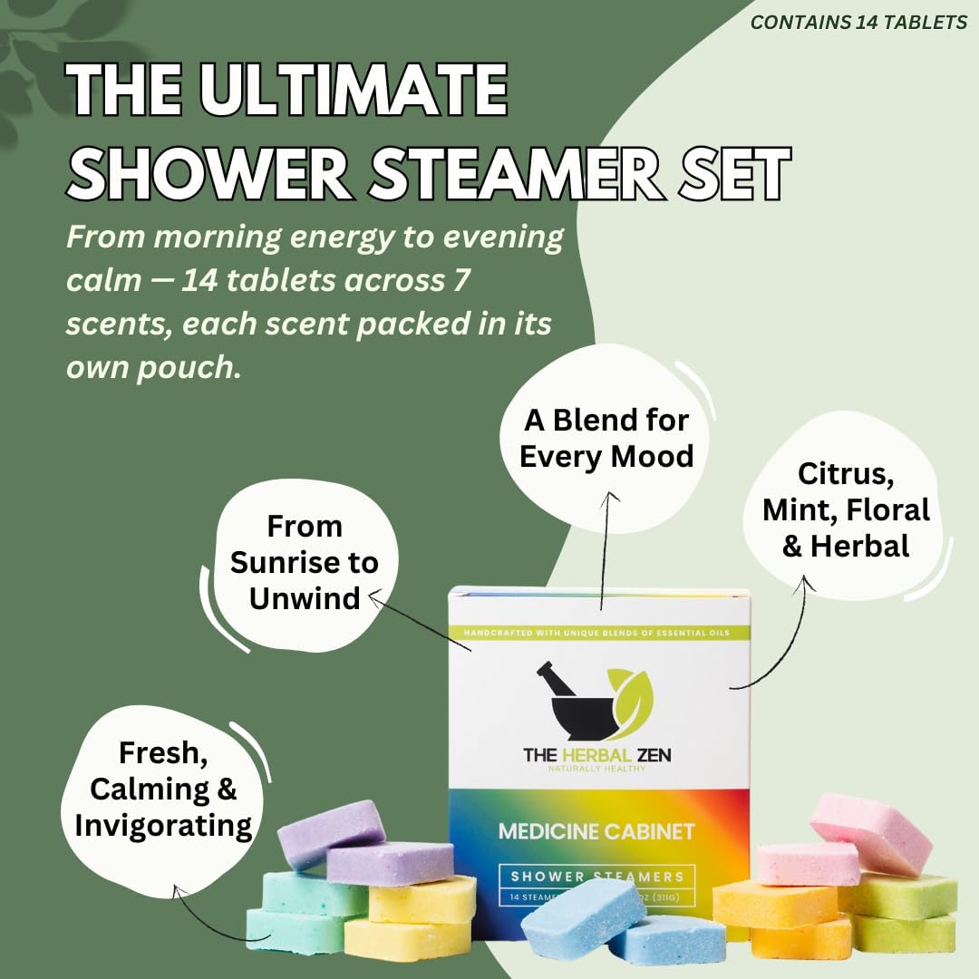The Herbal Zen Shower Steamers Aromatherapy Tablets