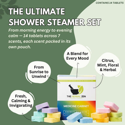 The Herbal Zen Shower Steamers Aromatherapy Tablets