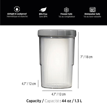 Starfrit LocknLock Kunststoff-Butterdose – Herausnehmbares Tablett mit Messskala – 750ml – Luftdicht – 4-seitiger Verschlussdeckel