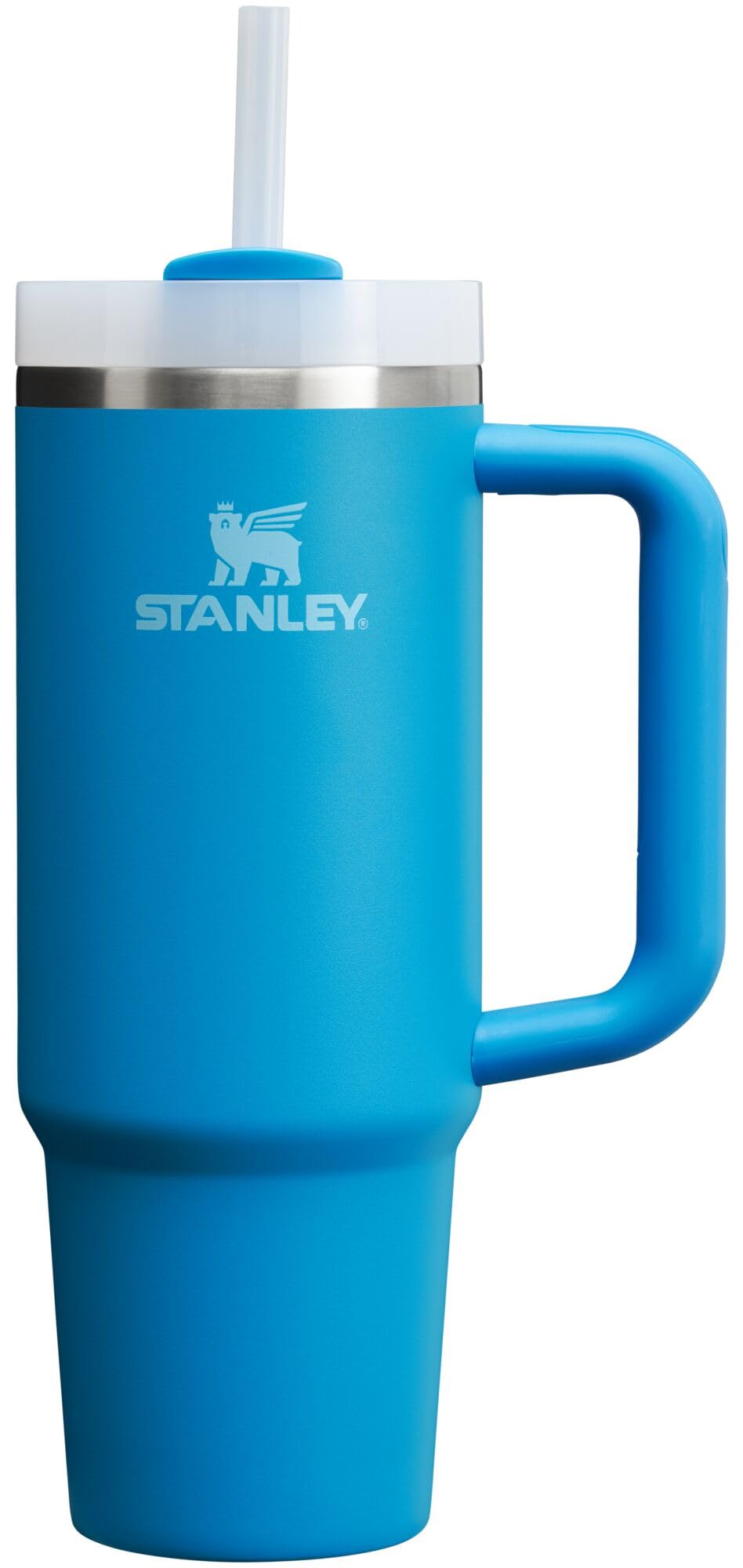 Stanley Quencher H2.0 Tumbler with Handle and Straw 40 oz | Flowstate 3-Position Lid | Cup Holder Compatible for Travel | Insulated Stainless Steel Cup | BPA-Free | Almond Rose