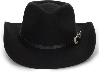 Cowboyhut für Jungen Mädchen Western Filzhut Fedora für Kinder 3-6 Jahre