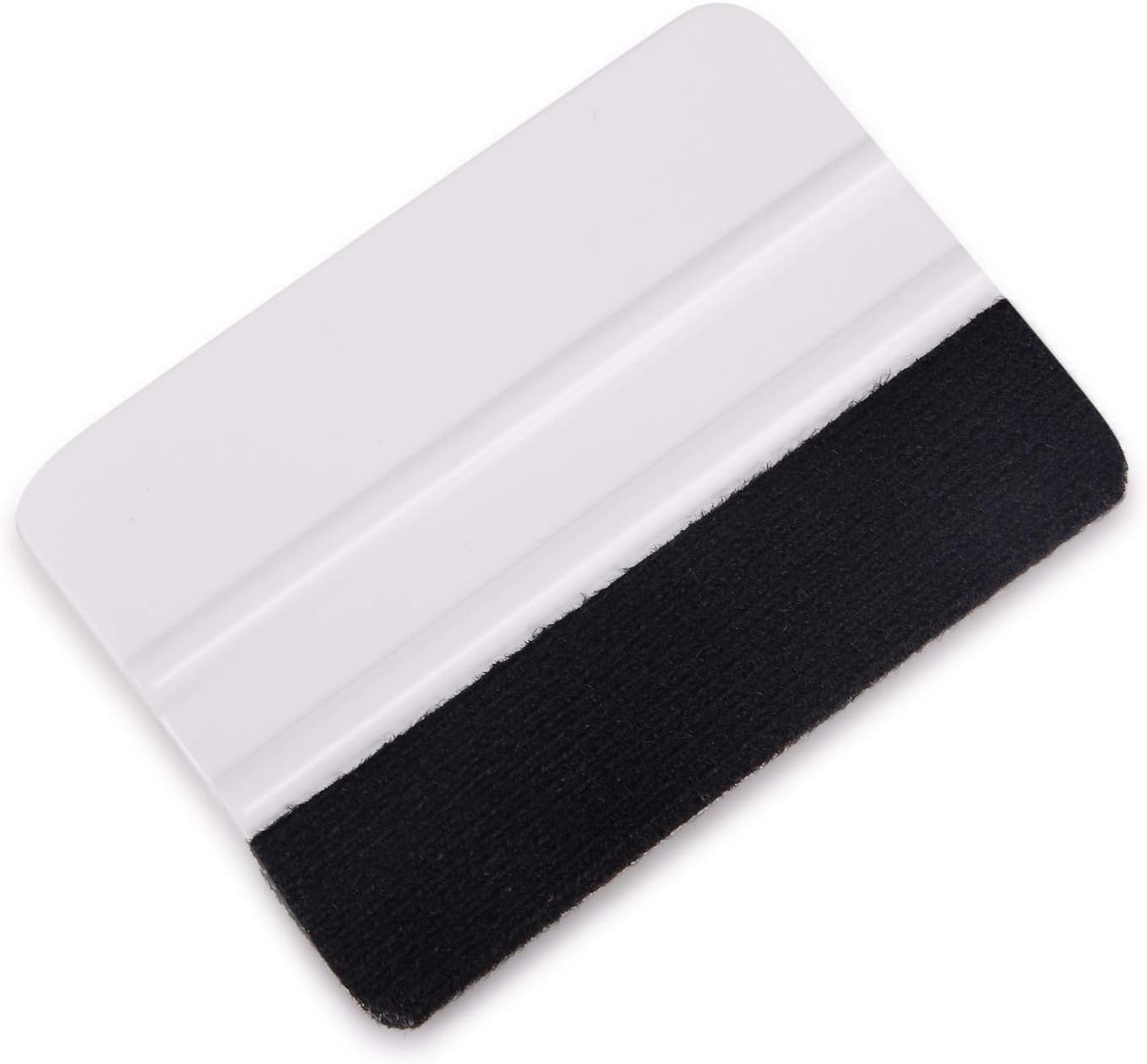 EHDIS 2 Stücke Vinyl Rakel Filzkantenrakel 10 cm Auto Vinyl Abzieher Decal Applikator Fensterfolien-Werkzeug mit Filzkante (2 Stücke, Blau)