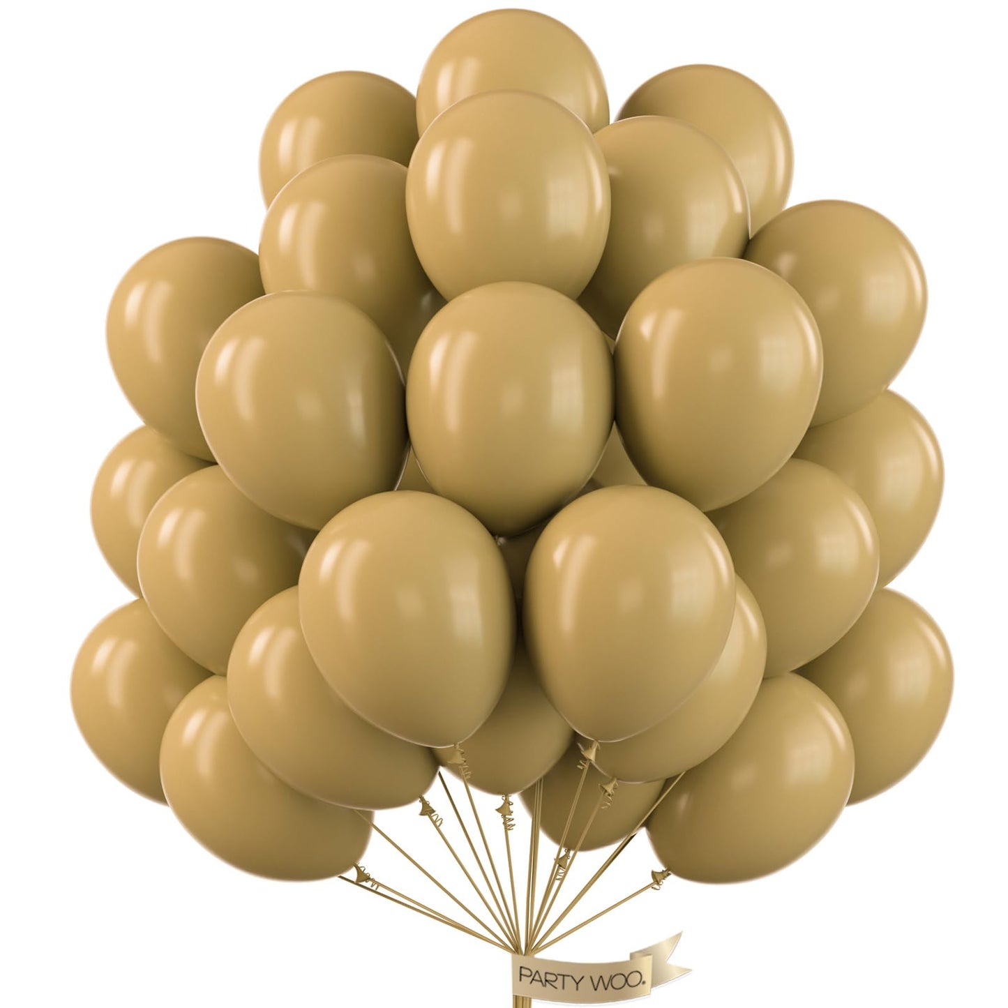 PartyWoo Gold Balloons 50pcs 12 Inch Gold Latex Helium Balloons for Birthday Wedding Anniversary Baby Shower Graduation Bachelorette Retirement Engagement Tea Casino Disco Party Decorations Gold-G101