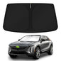 KUST Windshield Sun Shade for 2017-2026 Tesla Model Y/Model 3 Sunshade Accessories (Fit 2025-2026 Model Y Juniper / 2024 Model 3 Highland) Upgraded Foldable Sunshade, Blocks UV Rays Keep Car Cool