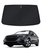 KUST Windshield Sun Shade for 2017-2026 Tesla Model Y/Model 3 Sunshade Accessories (Fit 2025-2026 Model Y Juniper / 2024 Model 3 Highland) Upgraded Foldable Sunshade, Blocks UV Rays Keep Car Cool